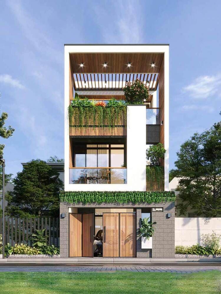  Mẫu nhà đẹp 2 tầng 1 tum cung cấp thêm công năng cho gia đình