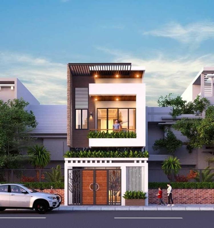 Mẫu nhà ống 2 tầng đẹp và hiện đại