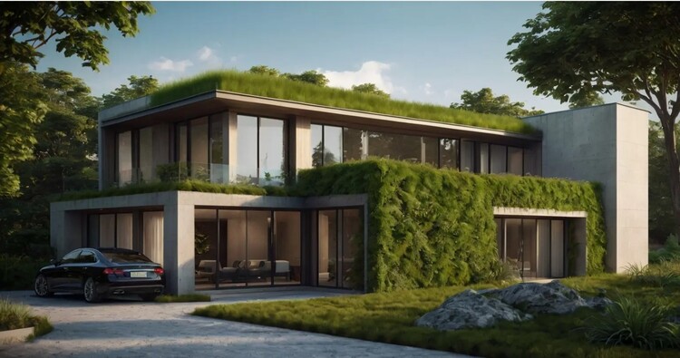 Hình ảnh mẫu thiết kế nhà đẹp thân thiện với thiên nhiên