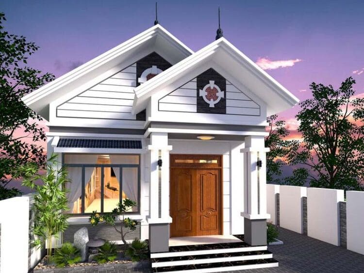 Mẫu thiết kế nhà phố cấp 4 mái Thái nhỏ đẹp