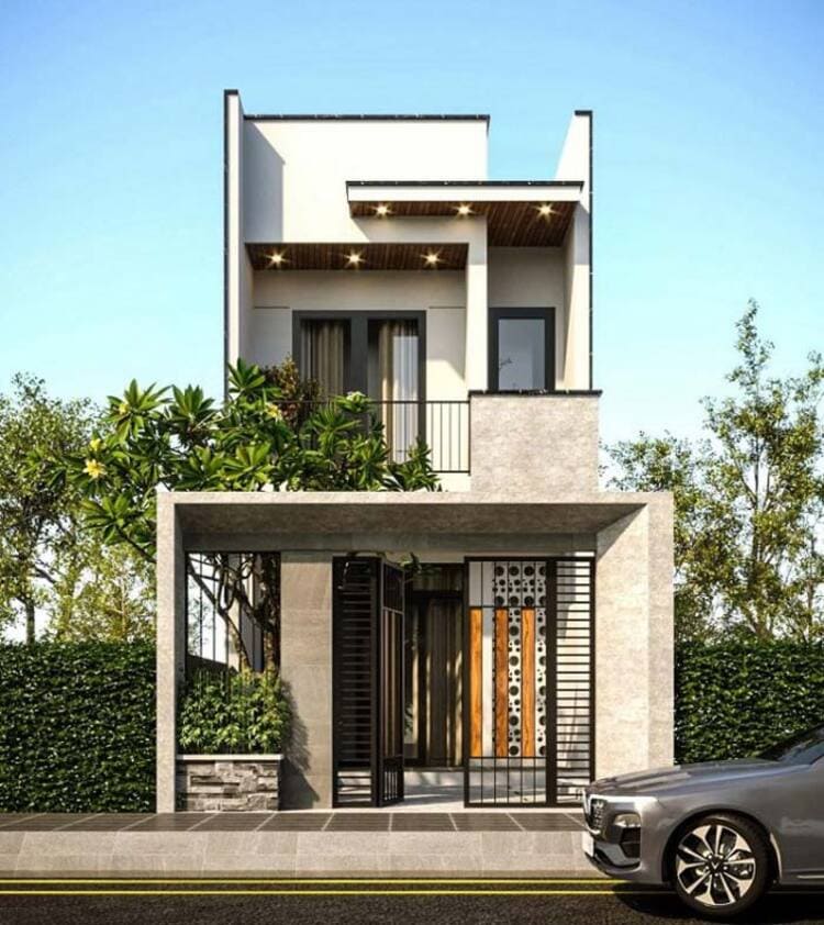 Mẫu thiết kế nhà phố 2 tầng hiện đại, sang trọng