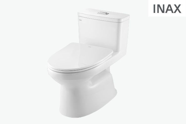 Mẫu bồn cầu giá rẻ TPHCM - Bồn cầu 1 khối được thiết kế liền mạch giữa bát cầu và két nước