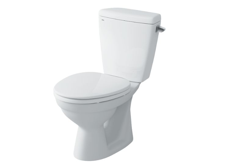 Bồn cầu 2 khối INAX C-117VA sở hữu thiết kế thanh thoát và tiết kiệm diện tích