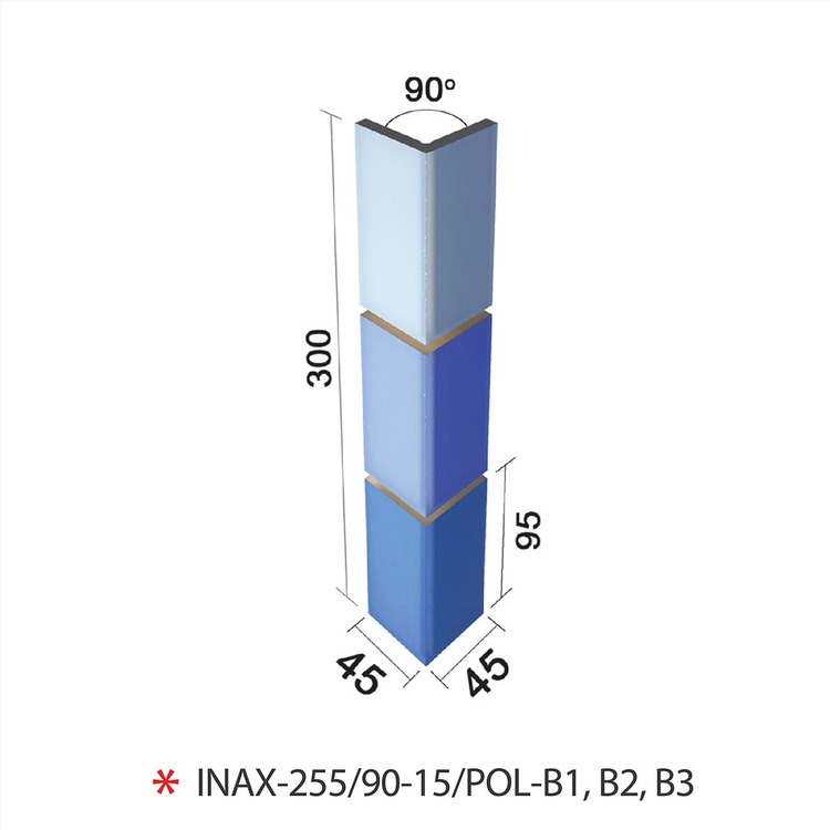 Gạch góc hồ bơi 255/90-15