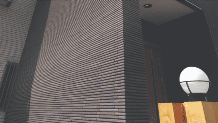 Hình ảnh thực tế của gạch ốp mặt tiền HOSOWARI BORDER