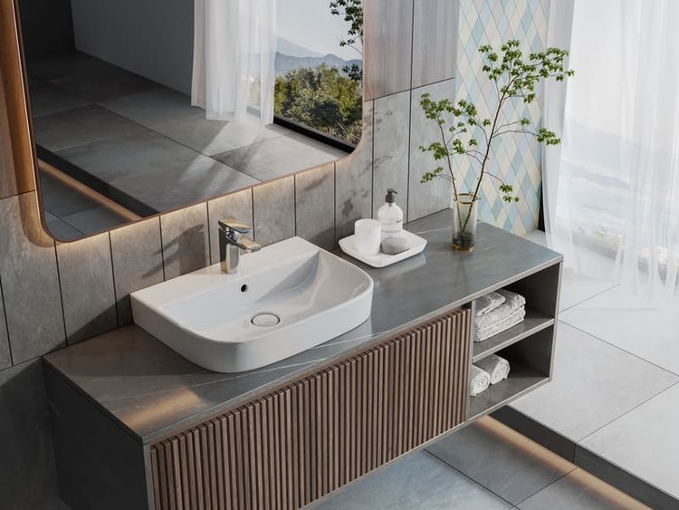 gạch ốp tường nhà tắm có kích thước phù hợp