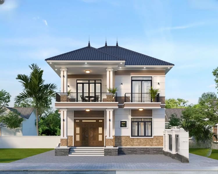 Mẫu nhà 2 tầng có diện tích nhỏ