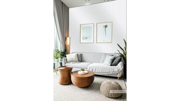 Gạch lát nền màu xám là lựa chọn phổ biến cho phong cách hiện đại