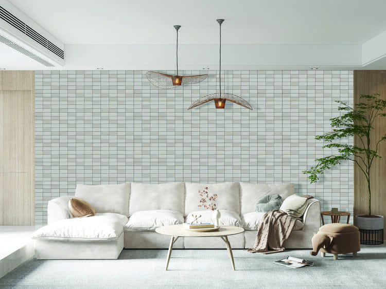 Phối màu tương đồng với gạch lát nền