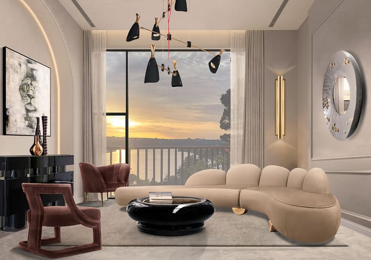 Trang trí phòng khách với đèn LED và ánh sáng phụ trợ cho tổng thể cân bằng hài hoà