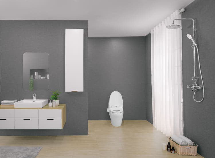 Lưu ý khi dùng tủ chậu rửa treo tường