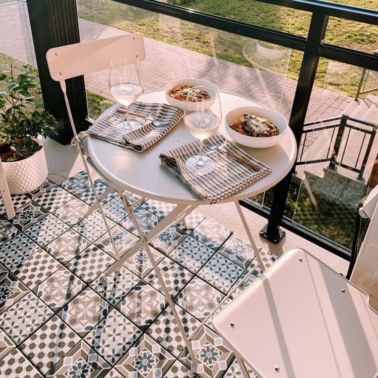 Gạch ốp ban công phong cách Cổ điển/Vintage