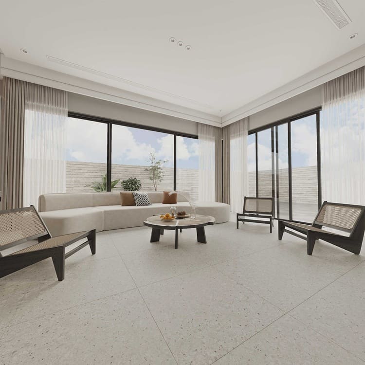 Gạch Terrazzo lát nền sáng tạo, tạo điểm nhấn ấn tượng