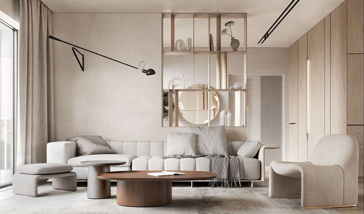 Lựa chọn gạch lát sàn phòng khách phù hợp với không gian nội thất