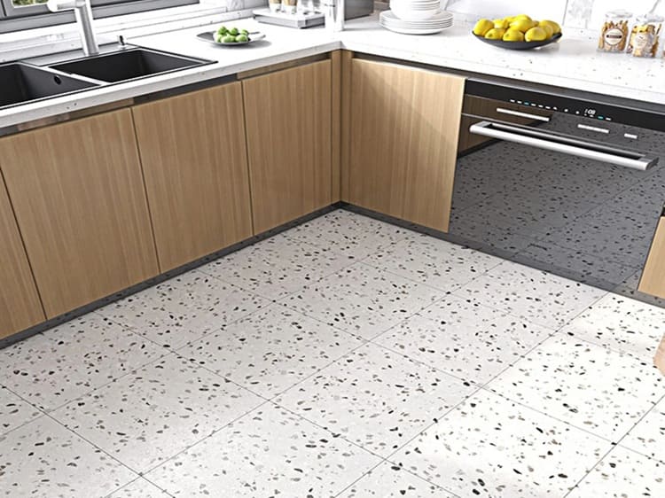 Mẫu gạch nhà bếp terrazzo chống trơn, độ bền cao
