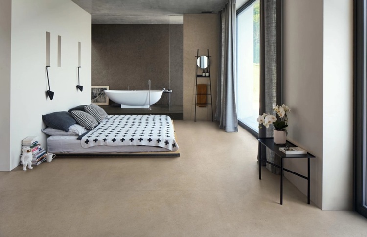 Ưu tiên chọn gạch lát sàn gam màu nhẹ nhàng, thư giãn dễ ngủ