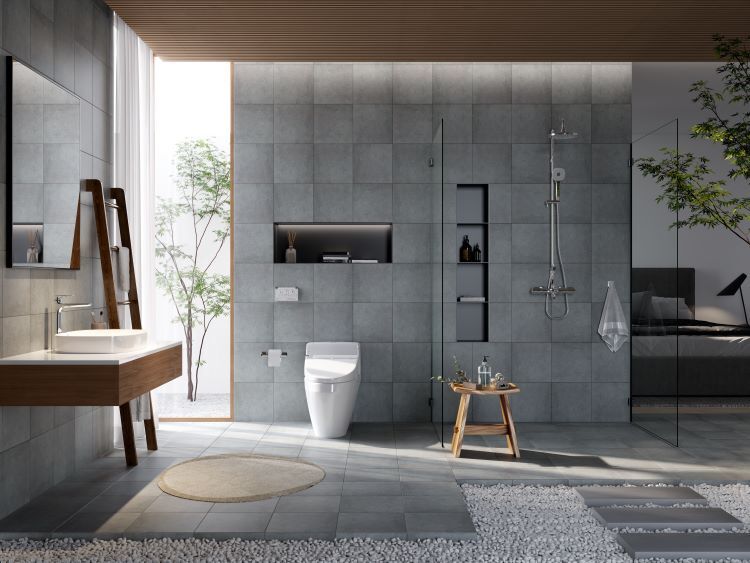 Tiêu chí lựa chọn gạch ốp nhà vệ sinh màu ghi