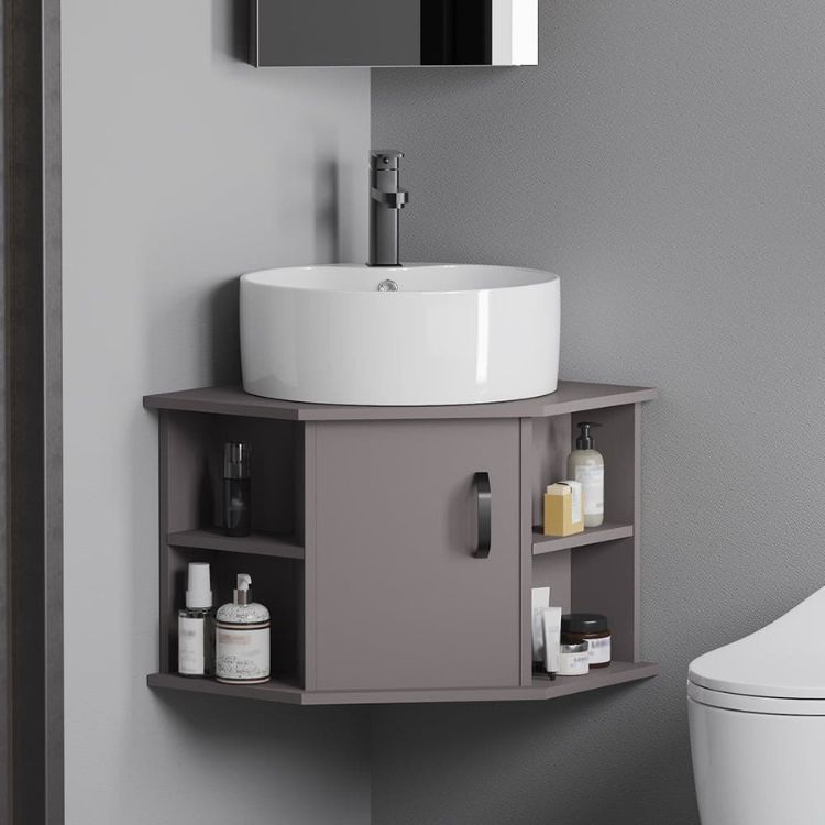 Lựa chọn mẫu lavabo góc phù hợp với diện tích cũng như nội thất