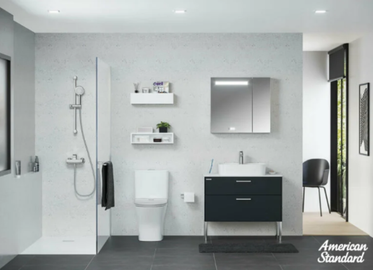 Phòng tắm kính không có cửa