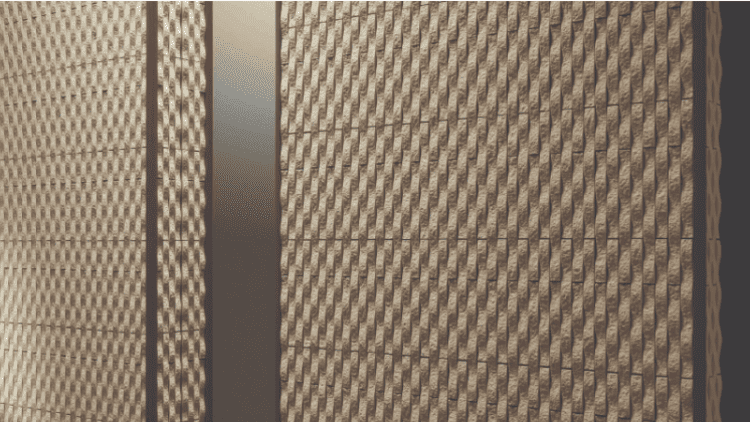 Hình ảnh ốp tường thực tế của gạch WAVE BORDER