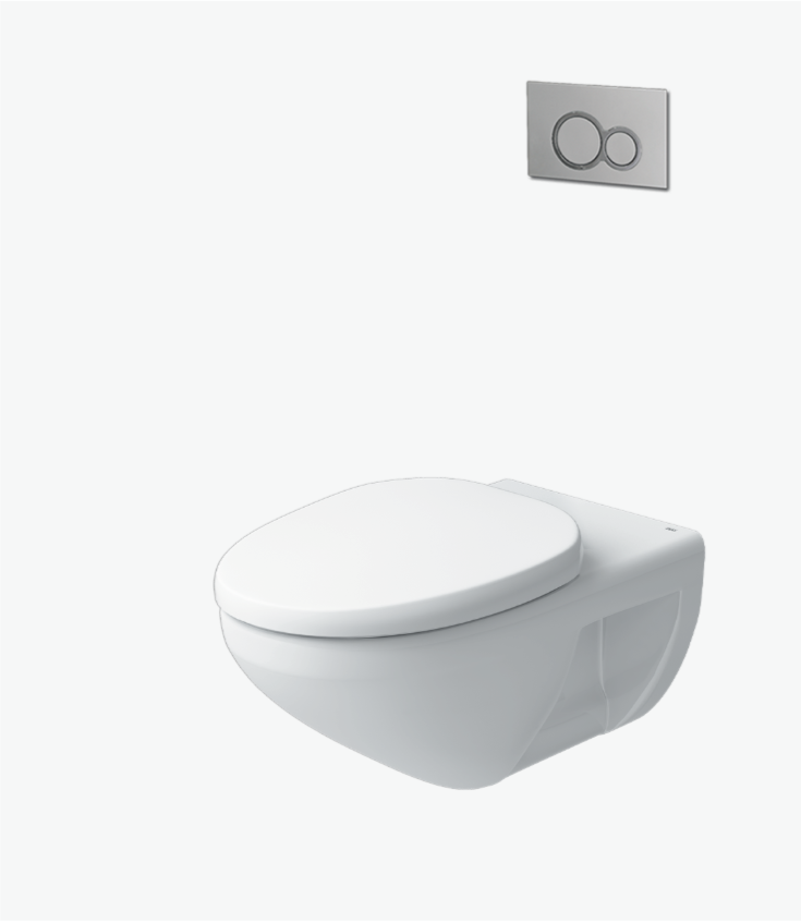 Bồn cầu treo tường AC-23PVN hiện đại, phù hợp cho nhà vệ sinh nhỏ