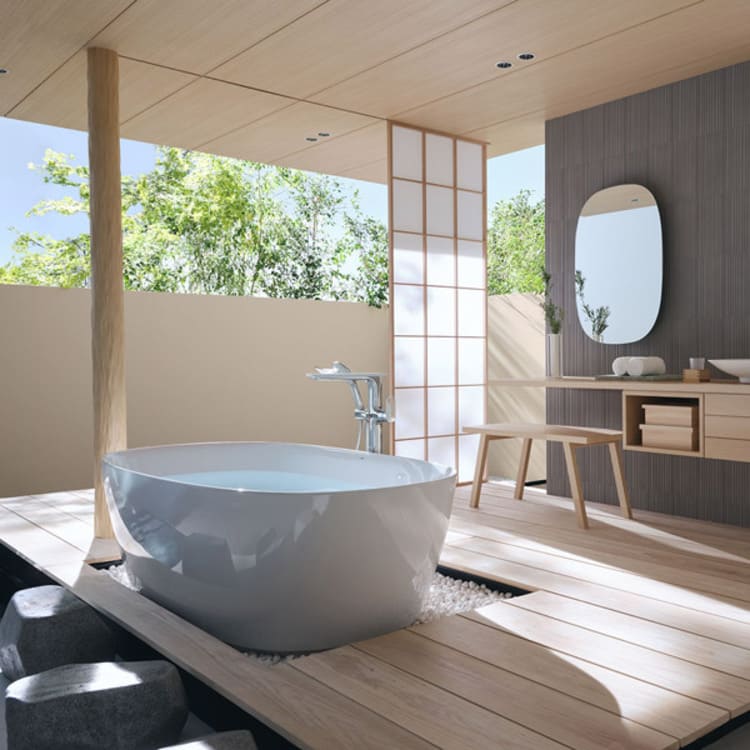 Vì sao nên sử dụng bồn tắm đặt sàn