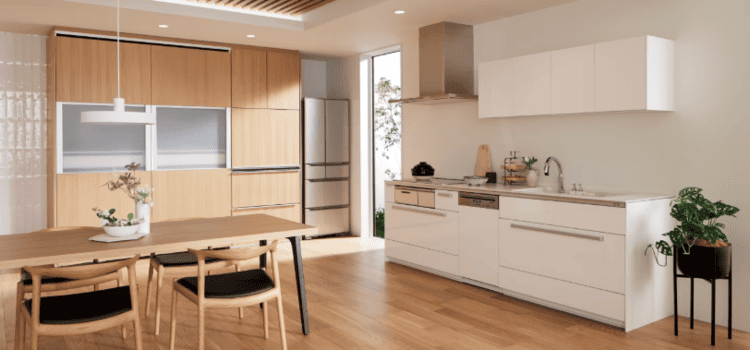 Mẫu bếp phong cách tối giản