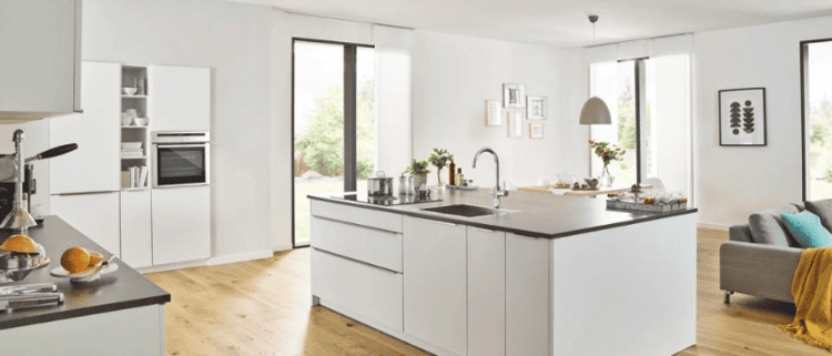 Mẫu bếp có đảo bếp sang trọng