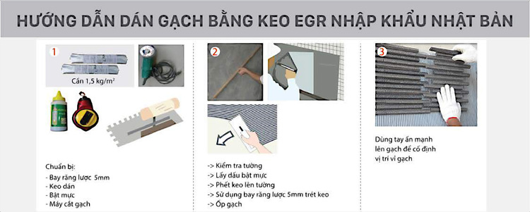 Cách thi công để 1 bao keo dán gạch dán được nhiều m2 nhất