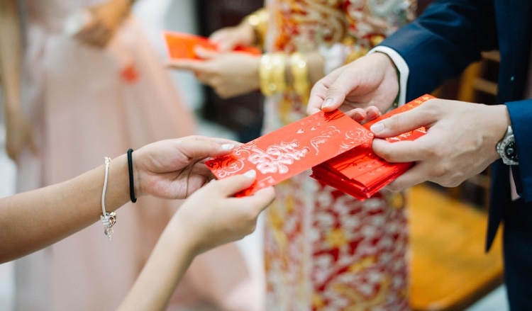 Chúc Tết và phong bao Lì xì