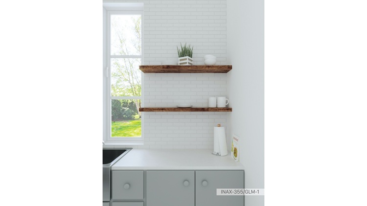 Gạch ốp tường INAX chống thấm, ít bám bẩn bảo vệ tường nhà vệ sinh