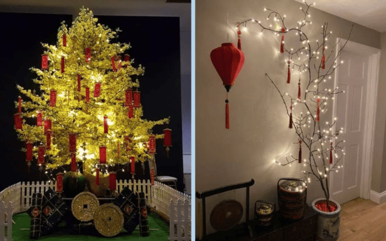 Sử dụng hoa tươi và đèn LED kết hợp giúp ngôi nhà thêm rạng rỡ ngày Tết