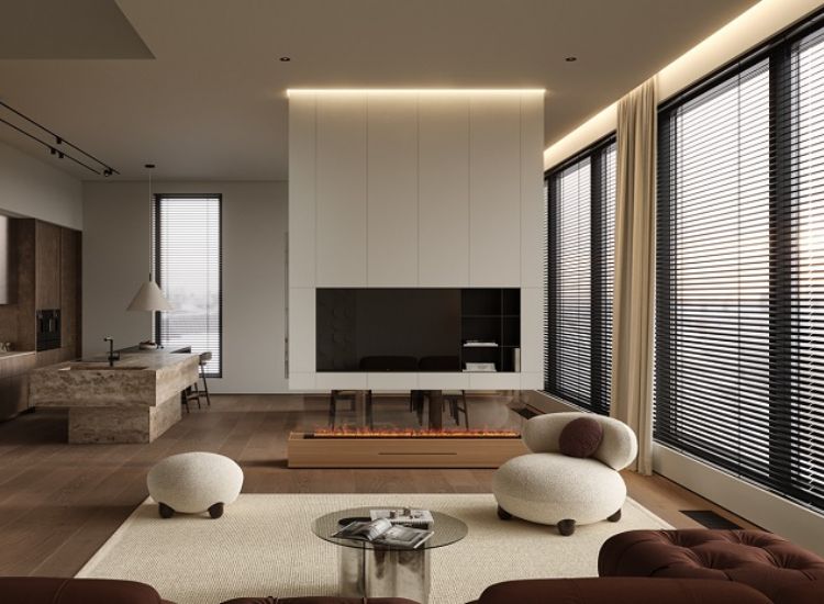 Mẫu kiến trúc nội thất biệt thự theo phong cách Minimalism