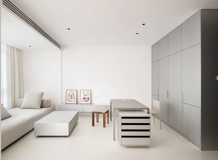 Mẫu nội thất nhà ống theo phong cách sống tối giản
