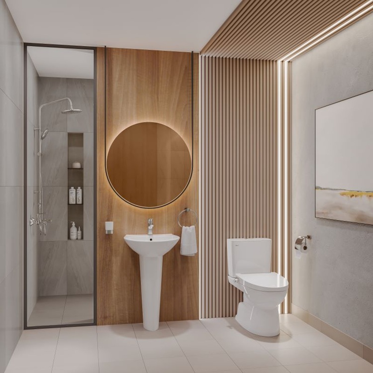 Bệt vệ sinh INAX 504 kết hợp vòi lavabo và bồn rửa mặt INAX bền đẹp, đầy đủ tiện nghi