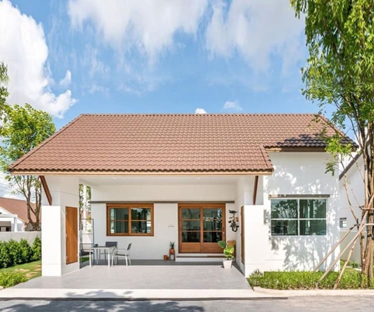 Thiết kế nhà cấp 4 có gác lửng 200 triệu nội thất đen phối gỗ độc đáo