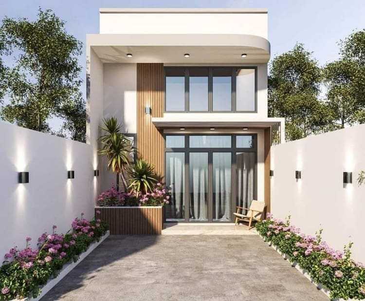 Mẫu nhà cấp 4 gác lửng 200 triệu có sân vườn, đầy đủ công năng