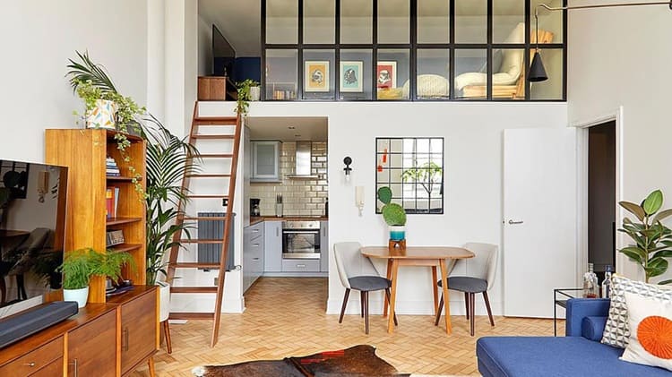 Nhà cấp 4 gác lửng 200 triệu ưu tiên màu sắc kem be với nội thất gỗ tạo cảm giác rộng rãi, thoáng đãng