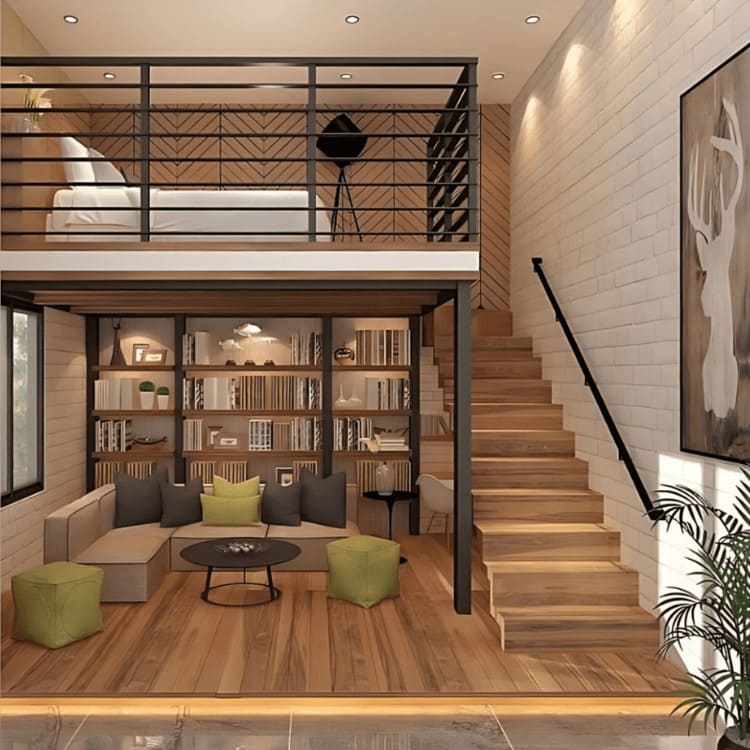 Nhà cấp 4 gác lửng 200 triệu phổ biến trang trí cây xanh đẹp mắt, thư giãn