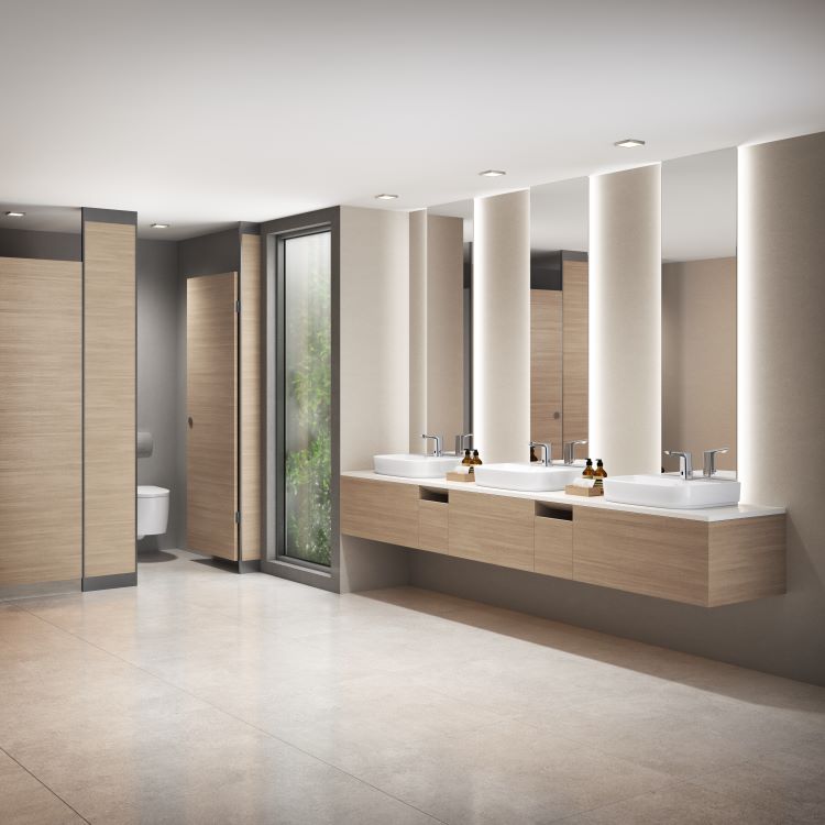 Nhà vệ sinh công cộng diện tích lớn