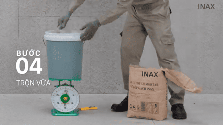 Quy trình lát gạch xương cá bền đẹp bước 4